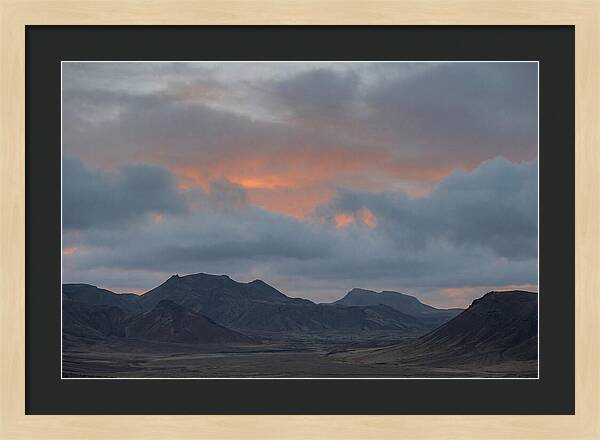 Sunset Over Volcanic Landscape