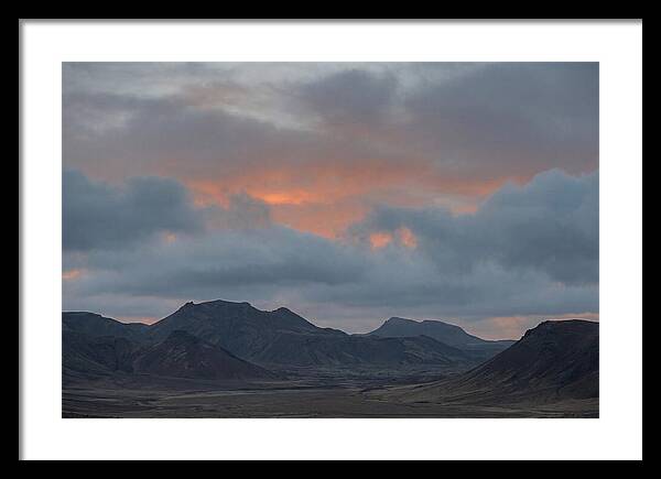Sunset Over Volcanic Landscape