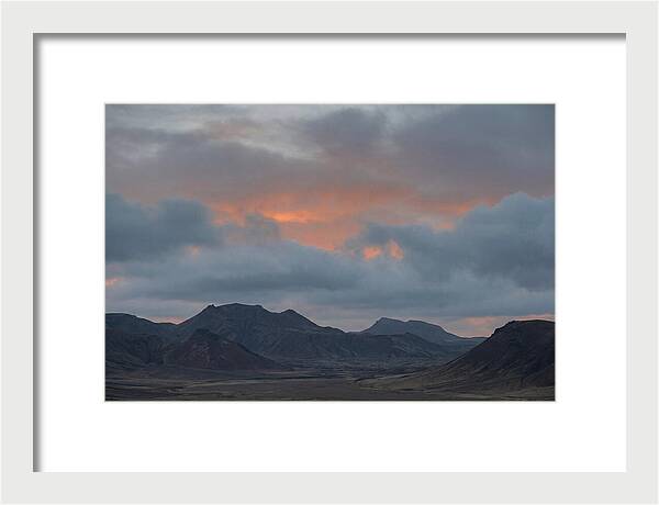 Sunset Over Volcanic Landscape
