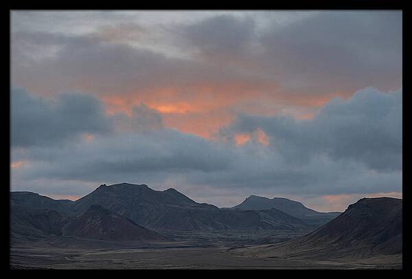 Sunset Over Volcanic Landscape