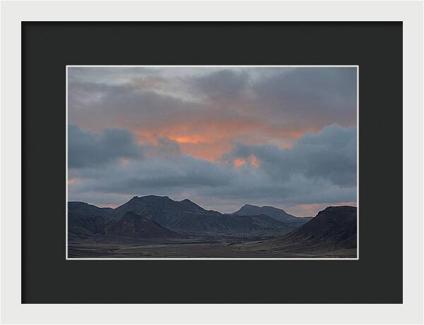 Sunset Over Volcanic Landscape