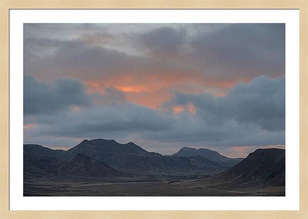 Sunset Over Volcanic Landscape