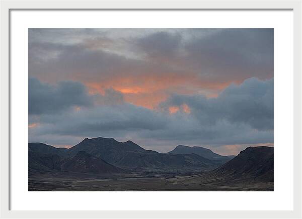 Sunset Over Volcanic Landscape