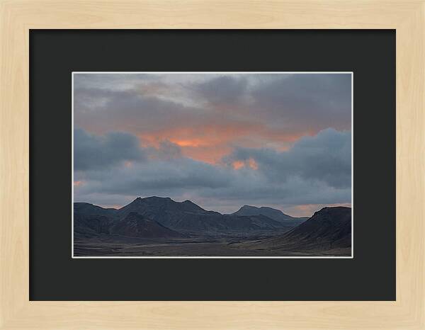 Sunset Over Volcanic Landscape
