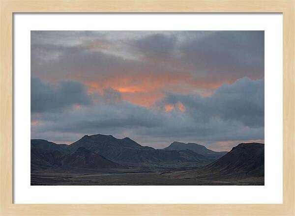 Sunset Over Volcanic Landscape