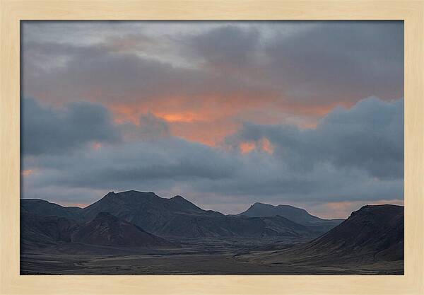 Sunset Over Volcanic Landscape