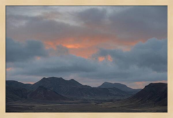 Sunset Over Volcanic Landscape