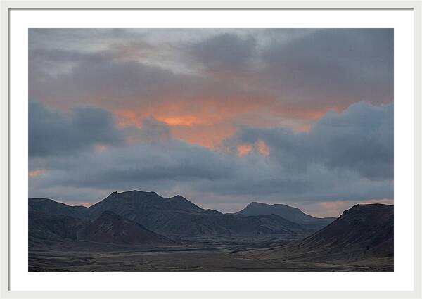 Sunset Over Volcanic Landscape