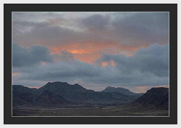 Sunset Over Volcanic Landscape