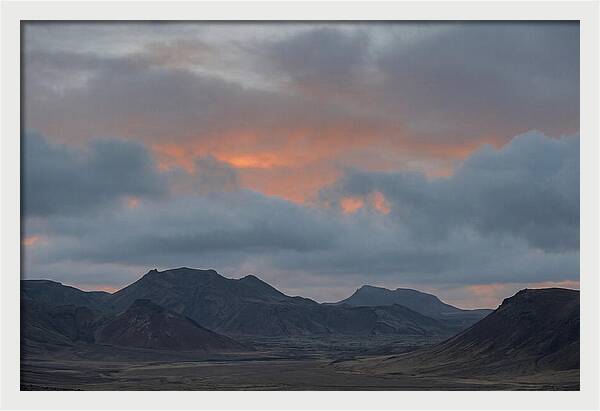 Sunset Over Volcanic Landscape