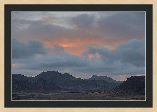 Sunset Over Volcanic Landscape