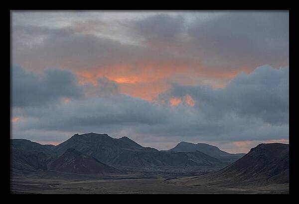 Sunset Over Volcanic Landscape
