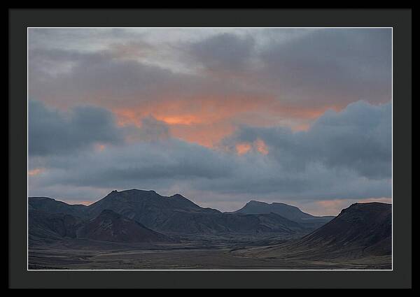 Sunset Over Volcanic Landscape