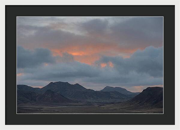 Sunset Over Volcanic Landscape