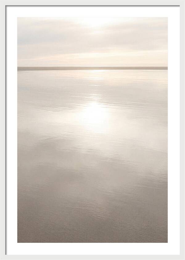 Sunset Reflections On Wet Sand