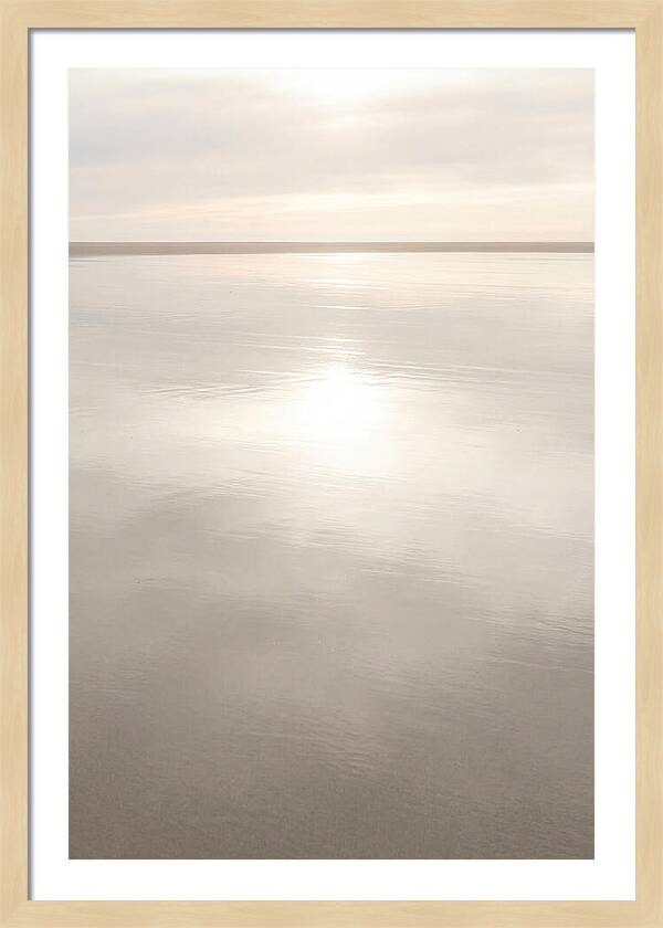 Sunset Reflections On Wet Sand