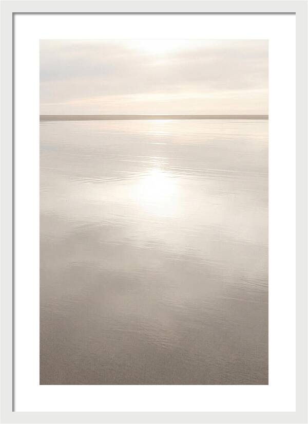 Sunset Reflections On Wet Sand