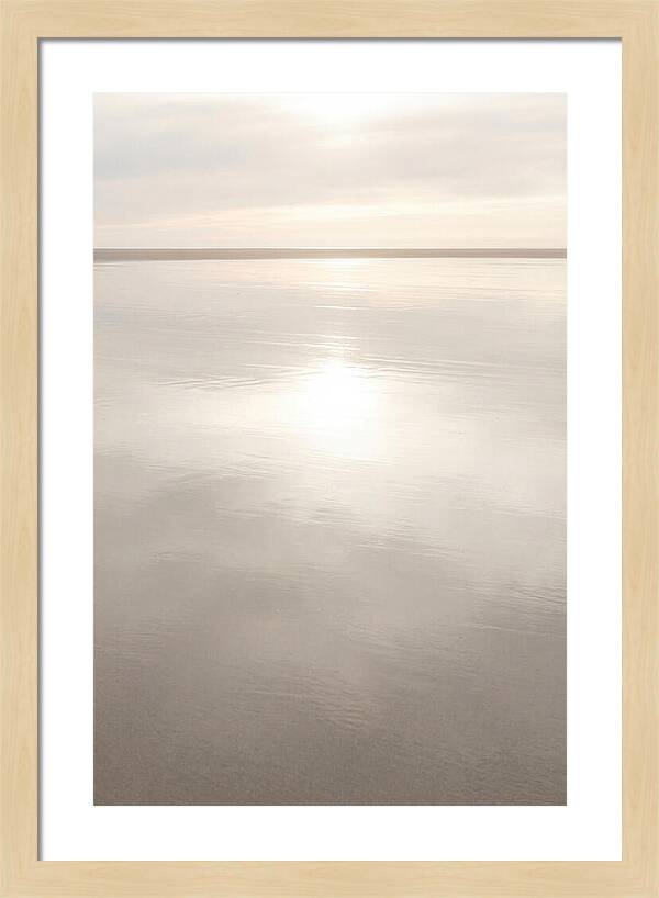 Sunset Reflections On Wet Sand