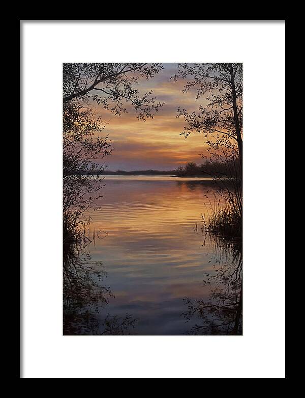 Sunset Reflections Over Water