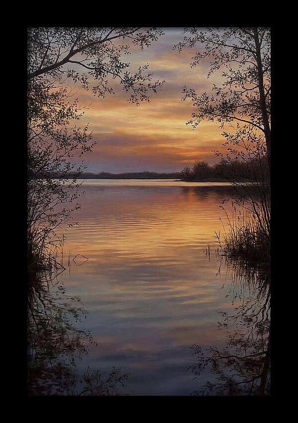 Sunset Reflections Over Water