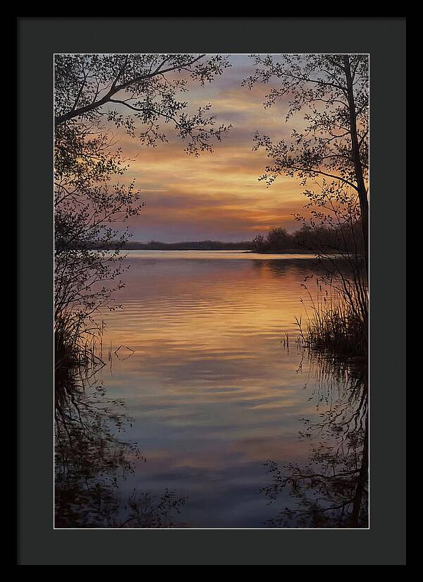 Sunset Reflections Over Water