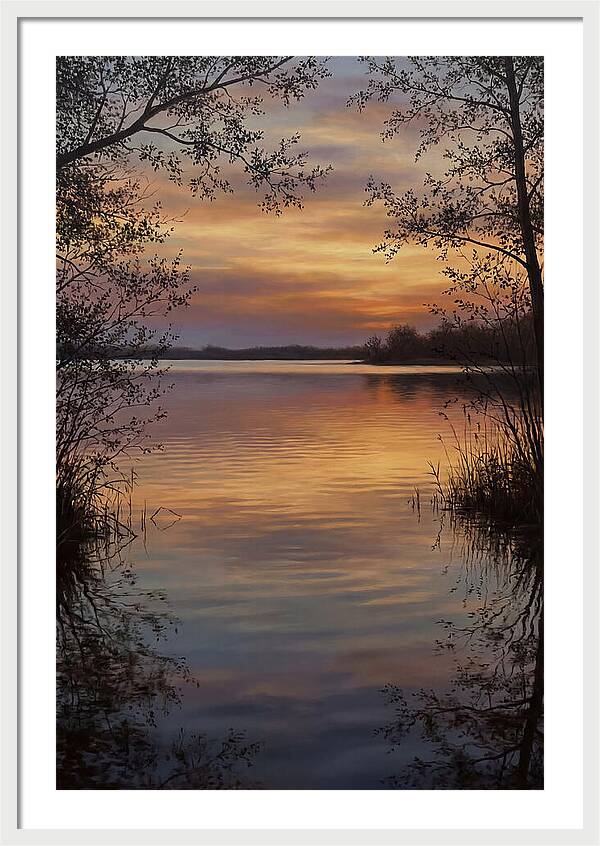 Sunset Reflections Over Water