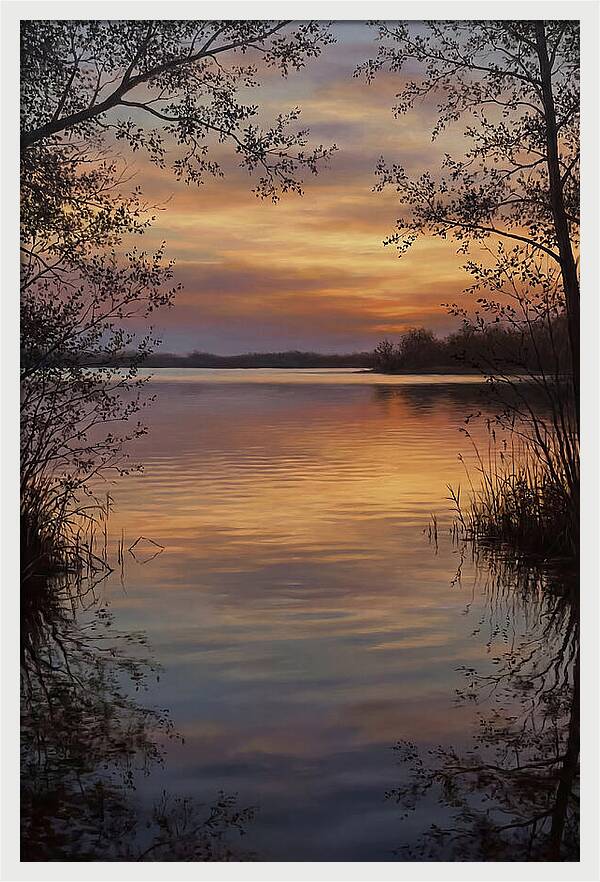 Sunset Reflections Over Water