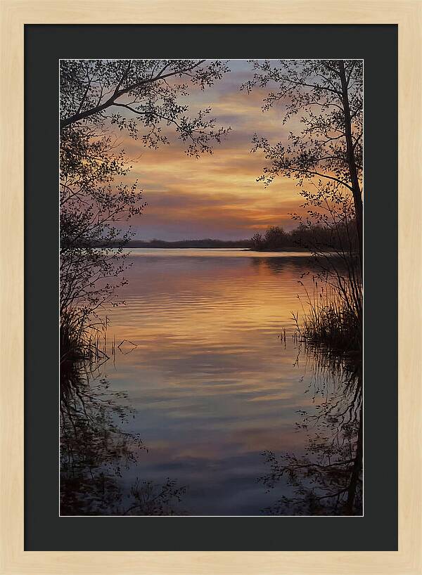 Sunset Reflections Over Water