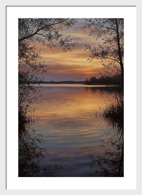 Sunset Reflections Over Water