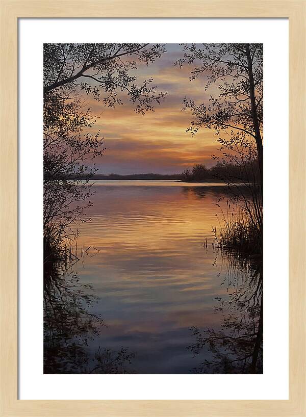 Sunset Reflections Over Water