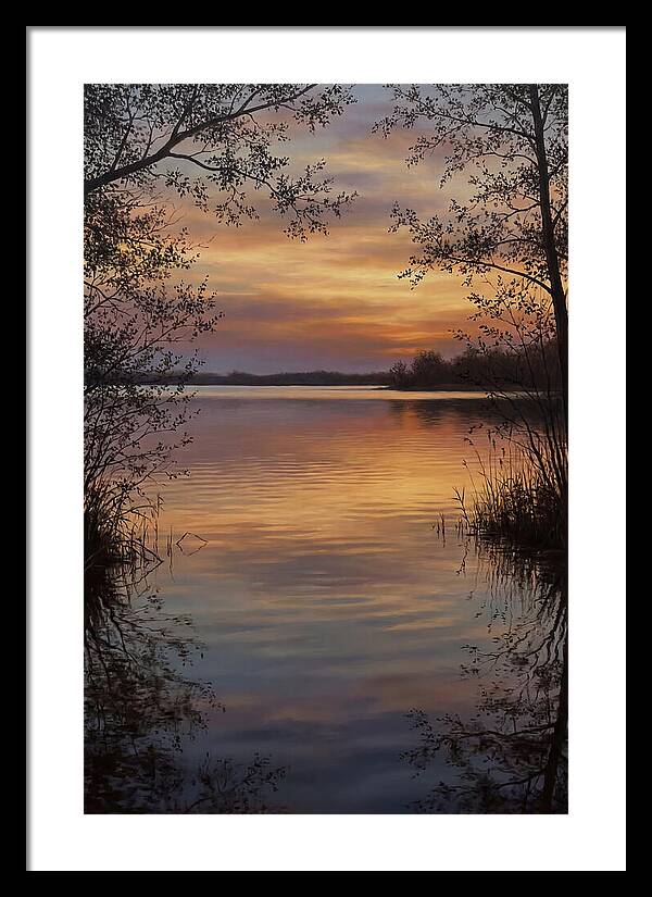 Sunset Reflections Over Water
