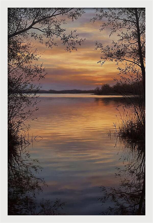 Sunset Reflections Over Water