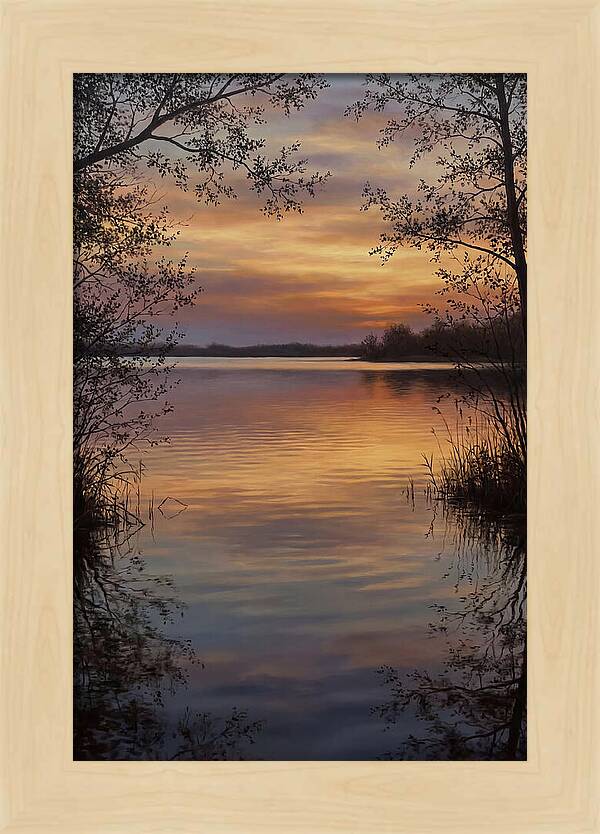 Sunset Reflections Over Water
