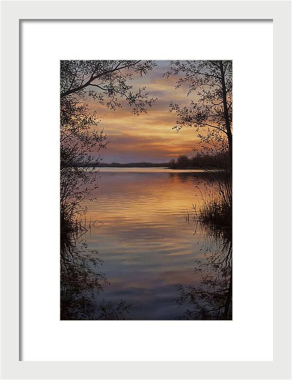 Sunset Reflections Over Water