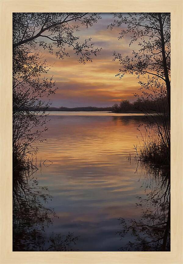 Sunset Reflections Over Water