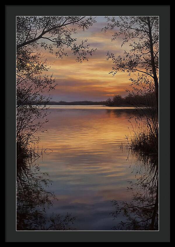 Sunset Reflections Over Water