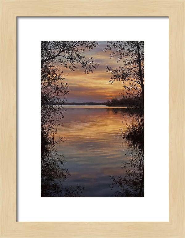 Sunset Reflections Over Water