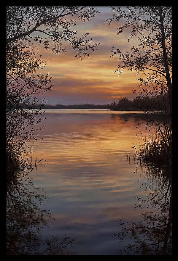Sunset Reflections Over Water