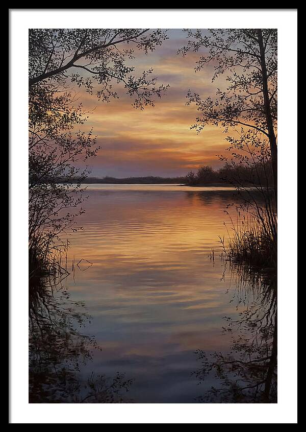 Sunset Reflections Over Water