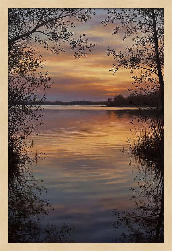 Sunset Reflections Over Water
