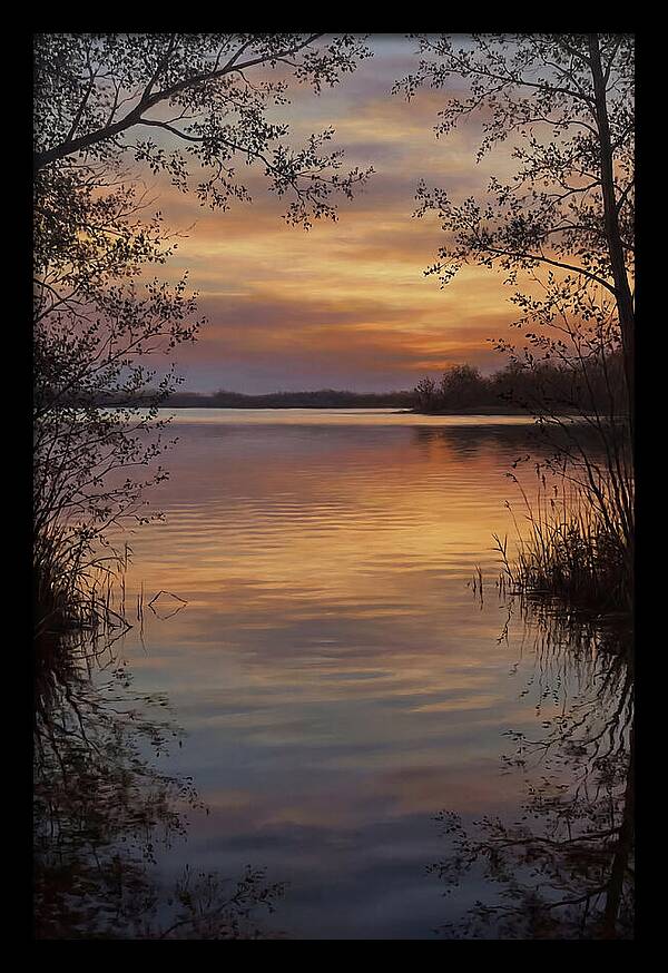 Sunset Reflections Over Water