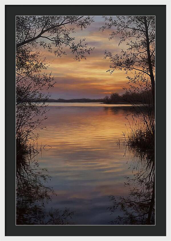 Sunset Reflections Over Water