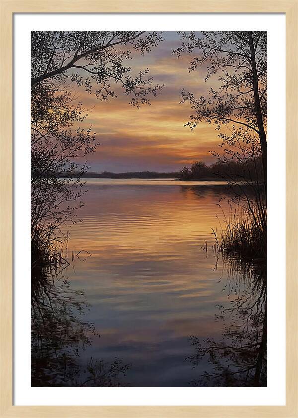 Sunset Reflections Over Water