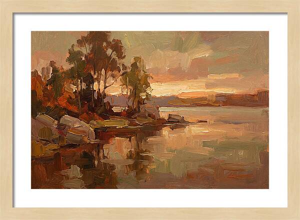 Sunset Reflections Over Water