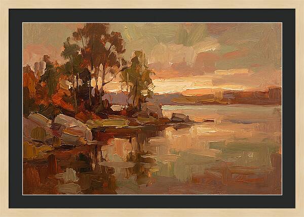 Sunset Reflections Over Water
