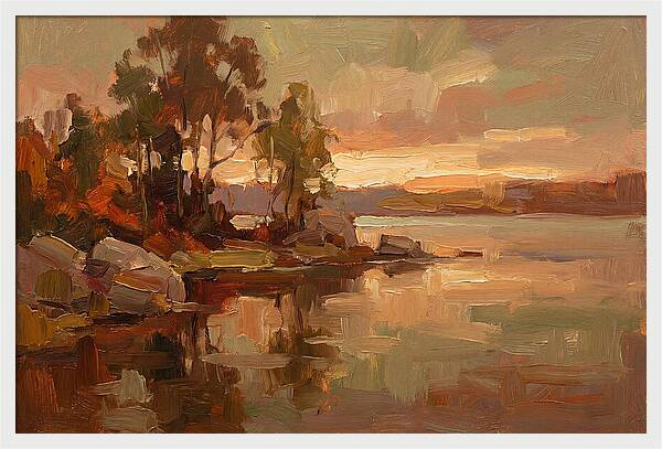 Sunset Reflections Over Water