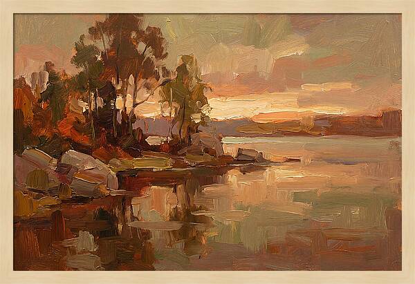Sunset Reflections Over Water