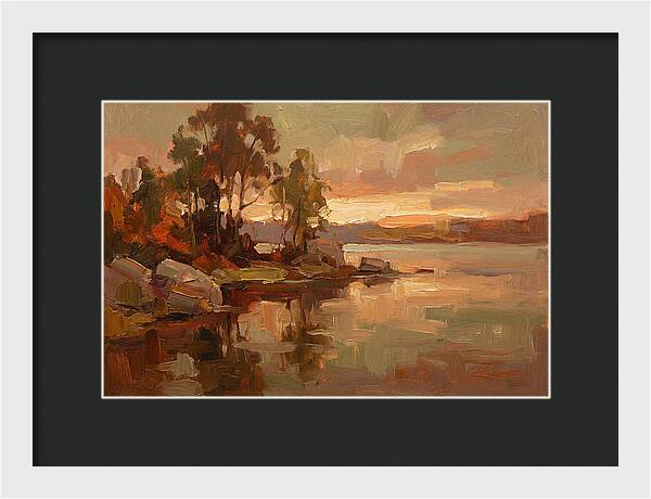 Sunset Reflections Over Water