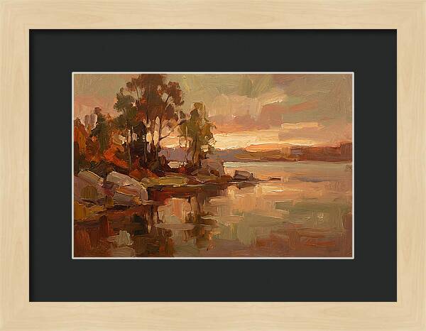 Sunset Reflections Over Water