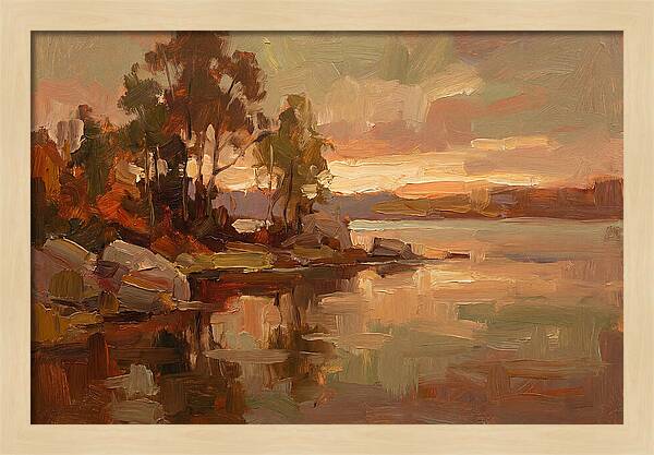 Sunset Reflections Over Water
